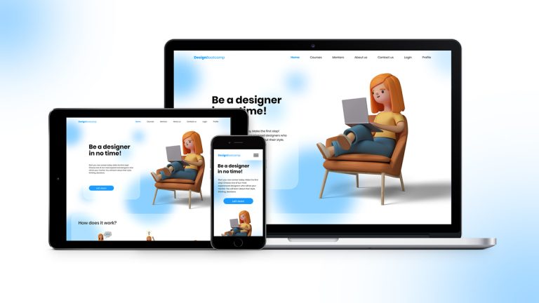 Website mockup